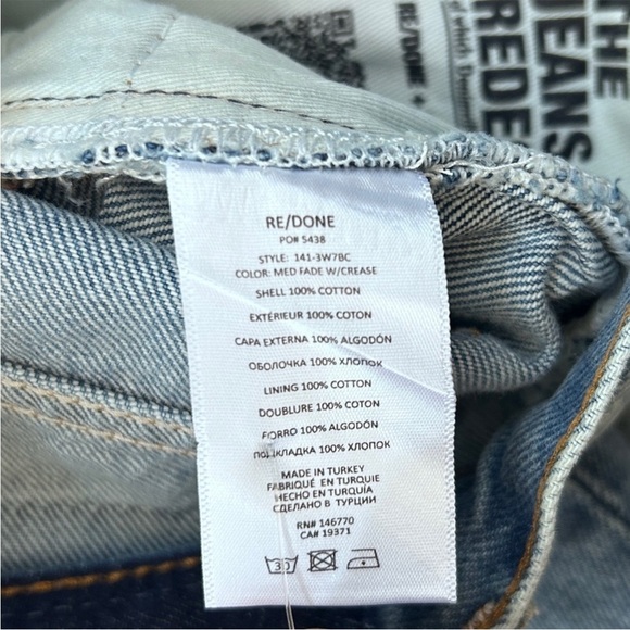 NWT Re/Done + Denim Village 70s Bootcut Jeans | 29 | Medium Fade Vintage Crease - Picture 14 of 14